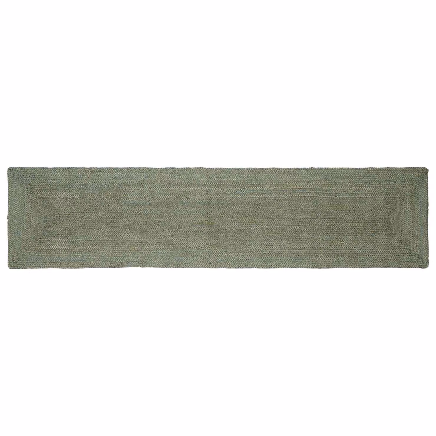 Tappeto da area rettangolare in juta vidaXL, colore verde oliva, L 60 cm x P 250 cm