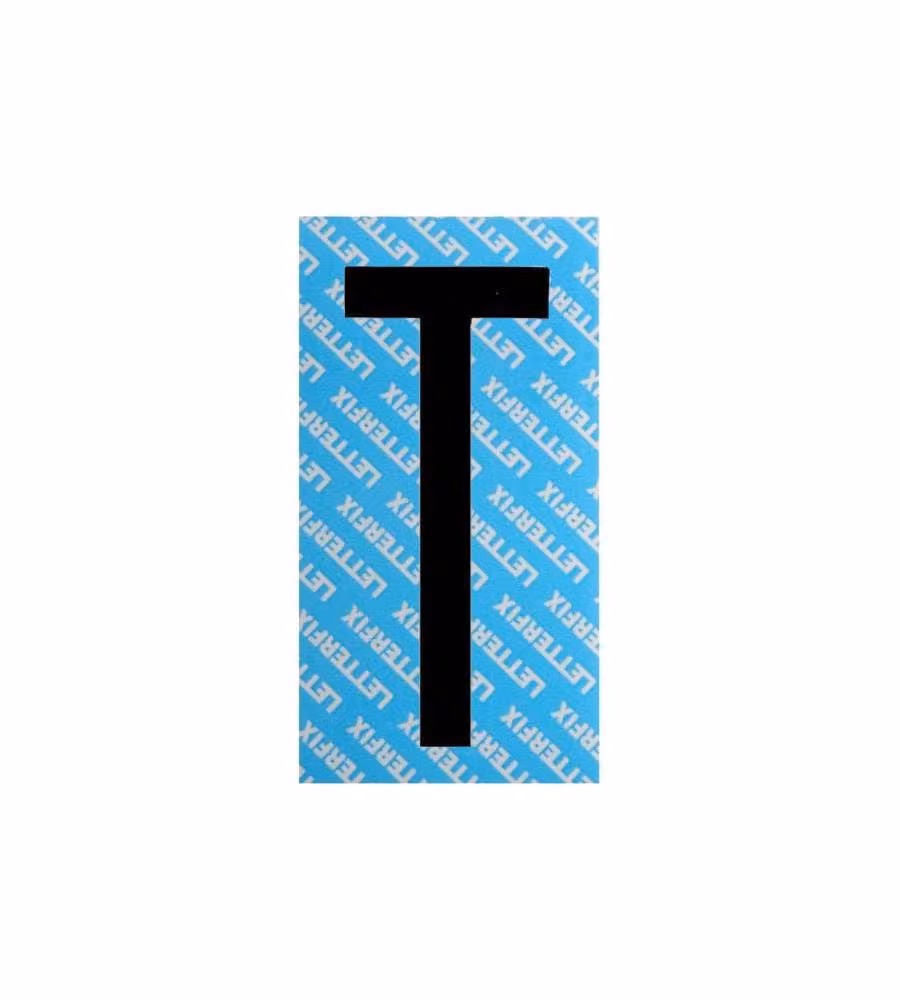 Lettera Adesiva Nera Serie T80 T Letterfix
