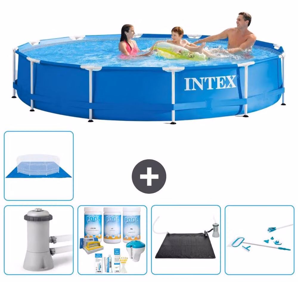 Piscina autoportante rettangolare - 366x76 cm - 6 pezzi - Modello S21024