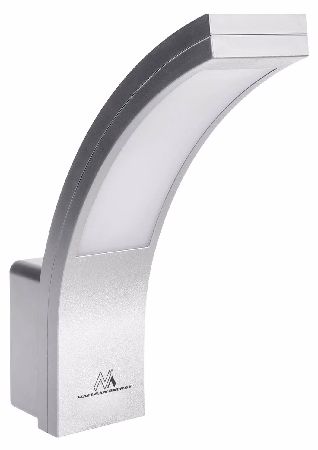 Lampada da parete esterna a LED, 800 lumen, 10 W, grado di protezione IP54, colore argento, temperatura di colore 4000 K
