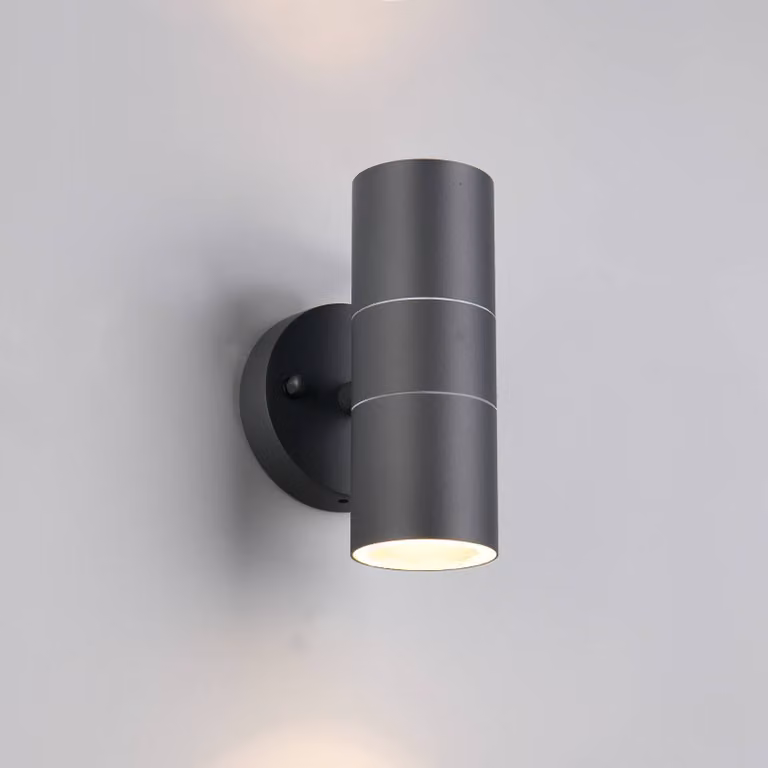 Trio Lighting Applique da esterni Turia, dimmerabile, Nero, Alluminio, Moderno, Applique da esterni