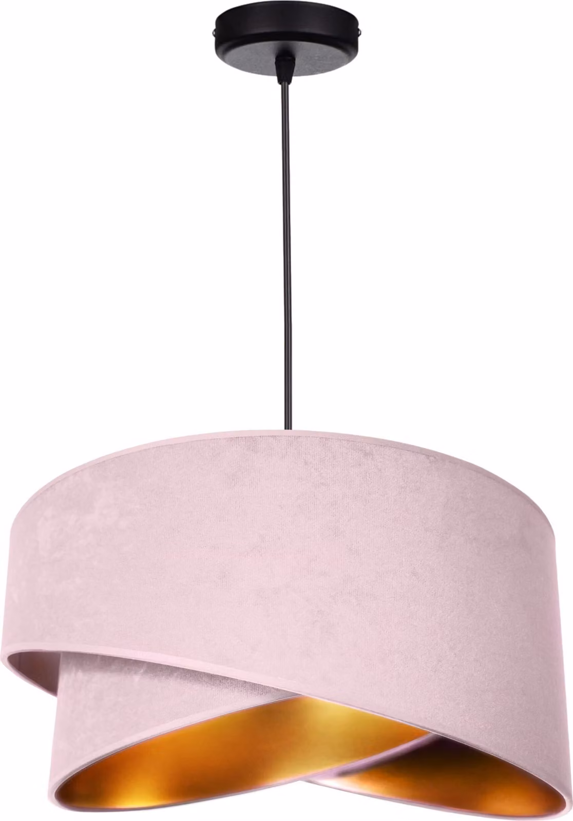 Lampada a sospensione paralume in velluto rosa lampada per sala da pranzo, soggiorno, cucina della serie N131 (N131-R)