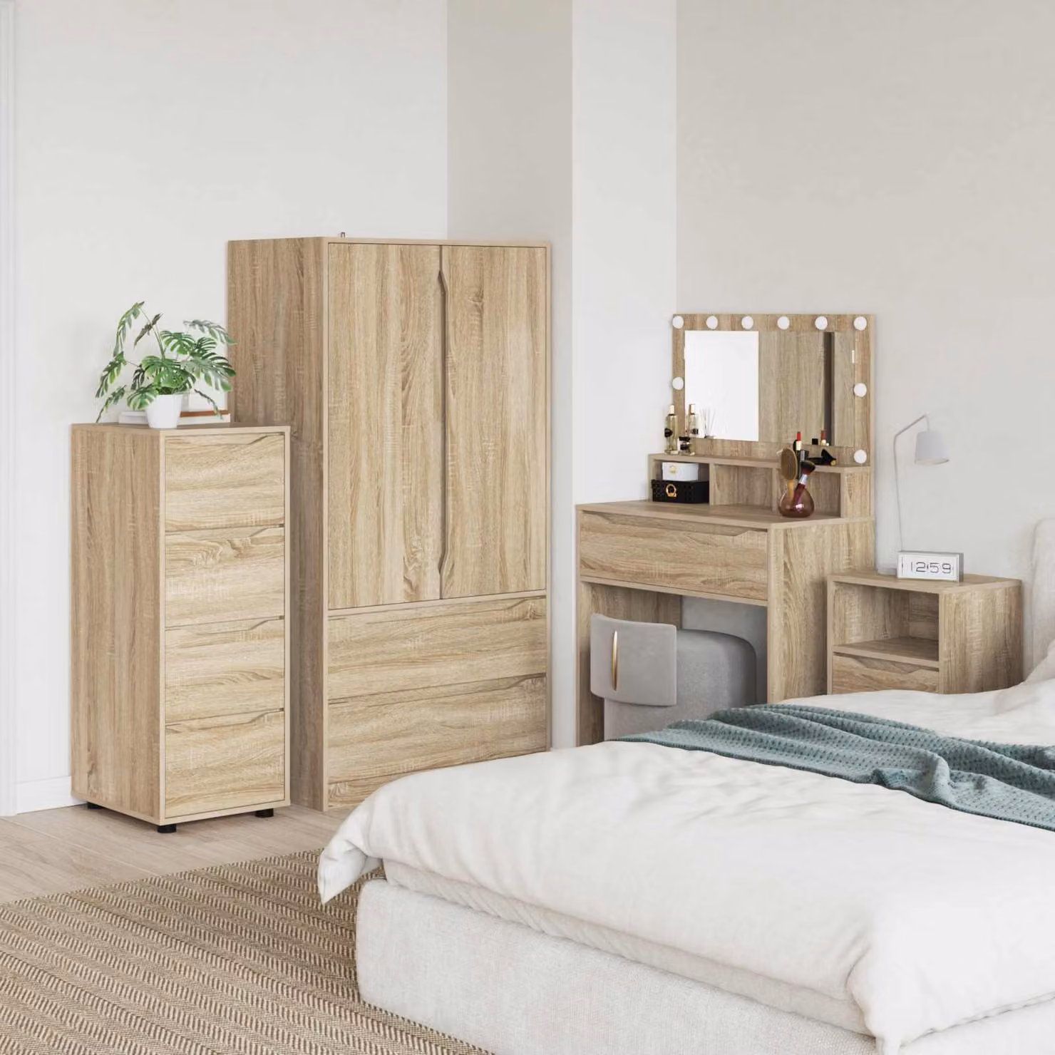 Armadio moderno vidaXL in legno ingegnerizzato color marrone, L: 40 cm, P: 48 cm, H: 105 cm