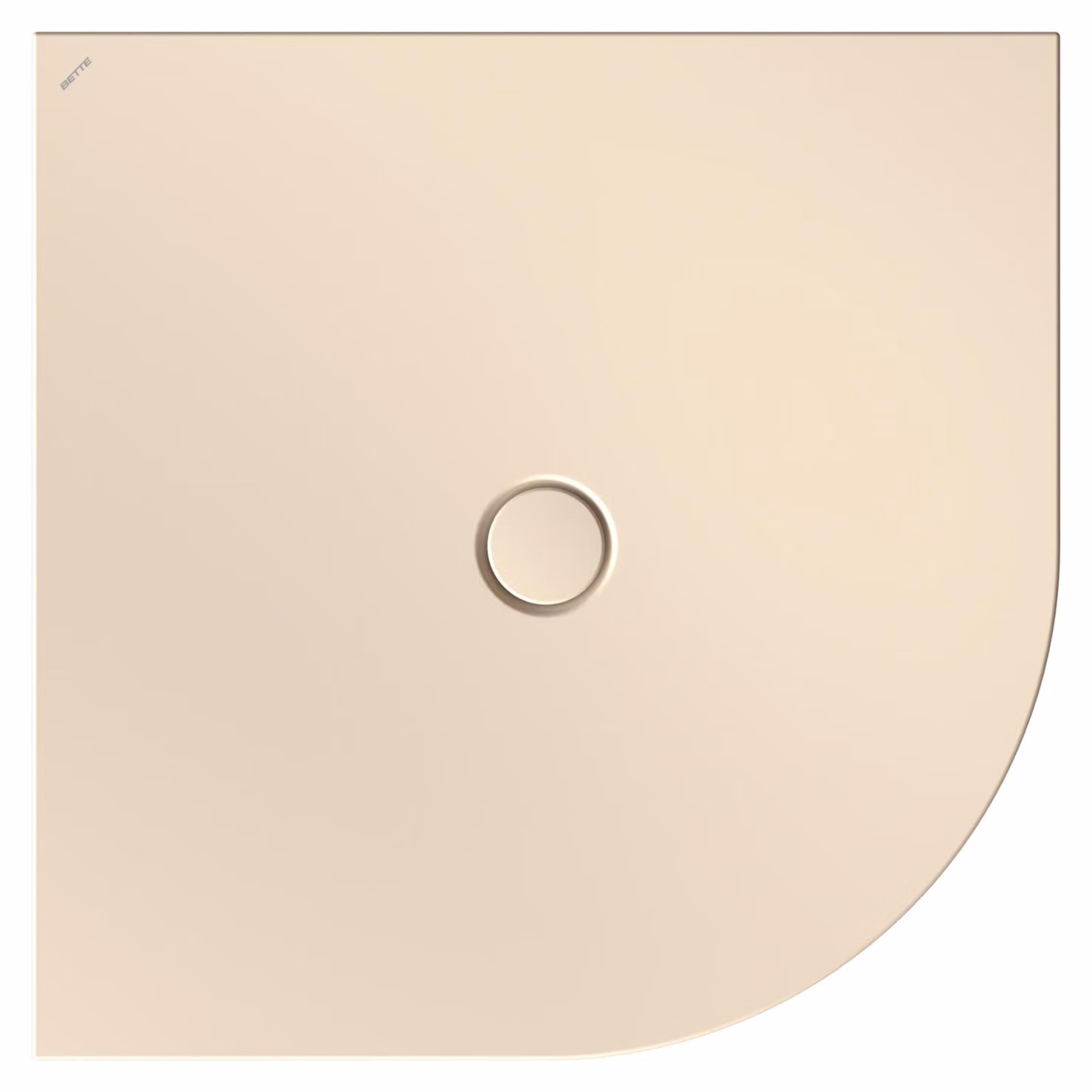 BetteFloor Corner receveurs de douche quart de cercle avec BetteGlasur Plus, 1000x1000mm, 5451-001PLUS, 5451-001PLUS
