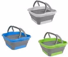 Cesta pieghevole in plastica Cleo Fold Brunner multicolore L: 36,3 cm, P: 35,3 cm, H: 17 cm