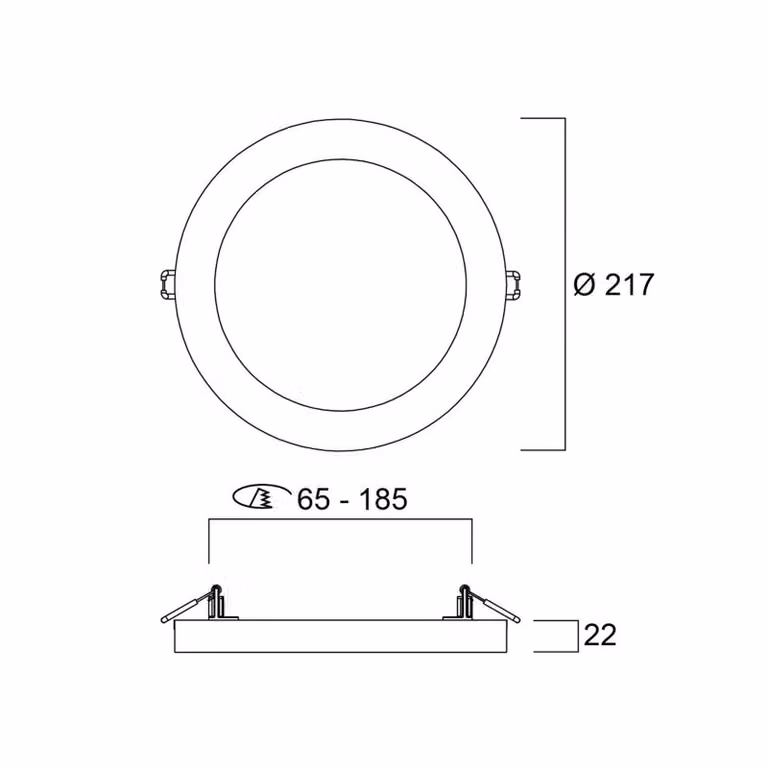 Sylvania Plafoniera a LED START 5in1, dimmerabile, Bianco / Opale, Corridoio, Plastica, Plafoniera LED