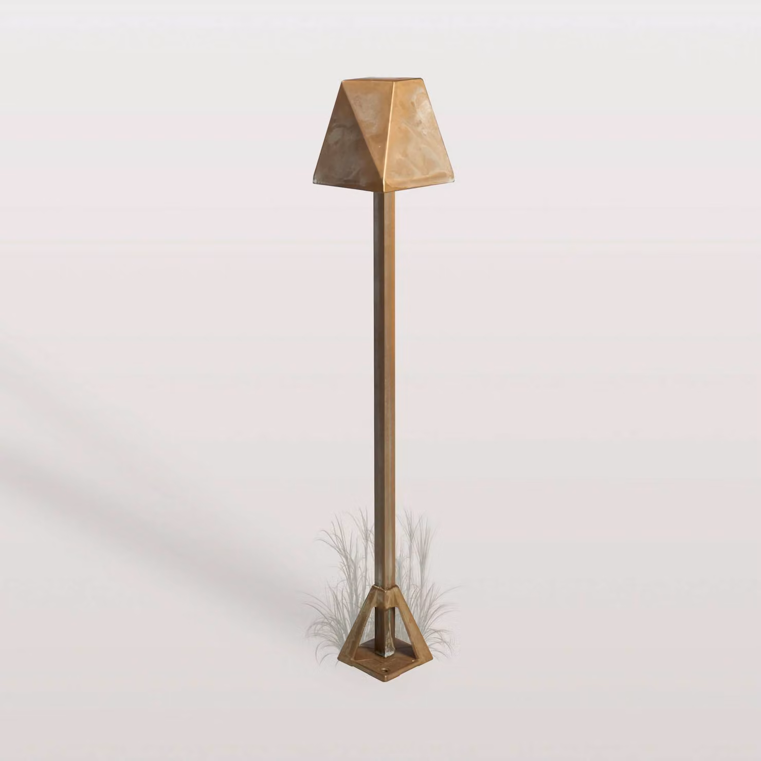 Moretti Luce Lampione da giardino Silva Edge, Bronzo / Ottone antico, Ottone, Campagna / Rustiche, Lampada da esterni