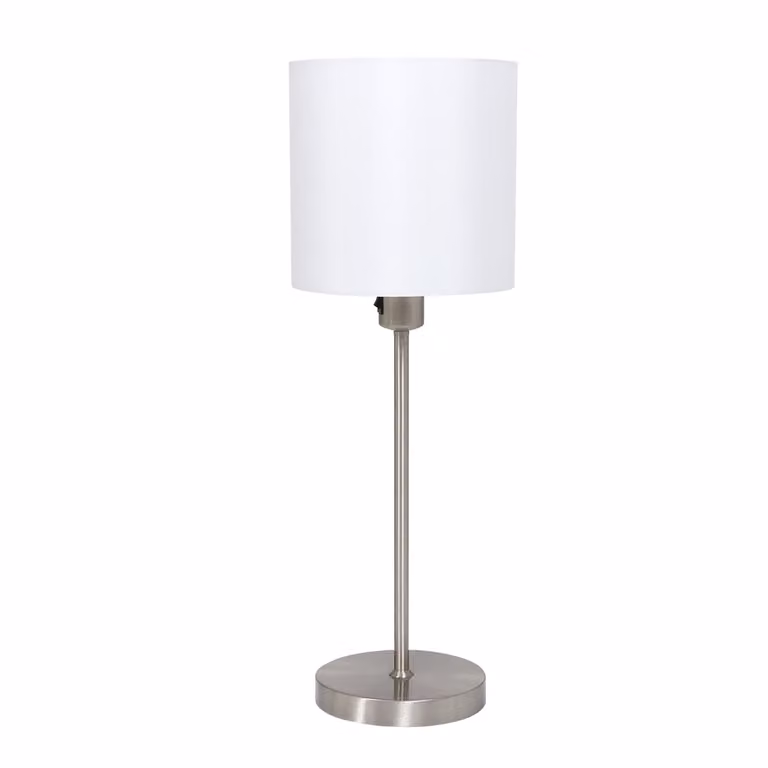 Lampada da tavolo - acciaio - NOOR - metallo tessile - Ø 20cm - E27 - 1563ST - Mexlite