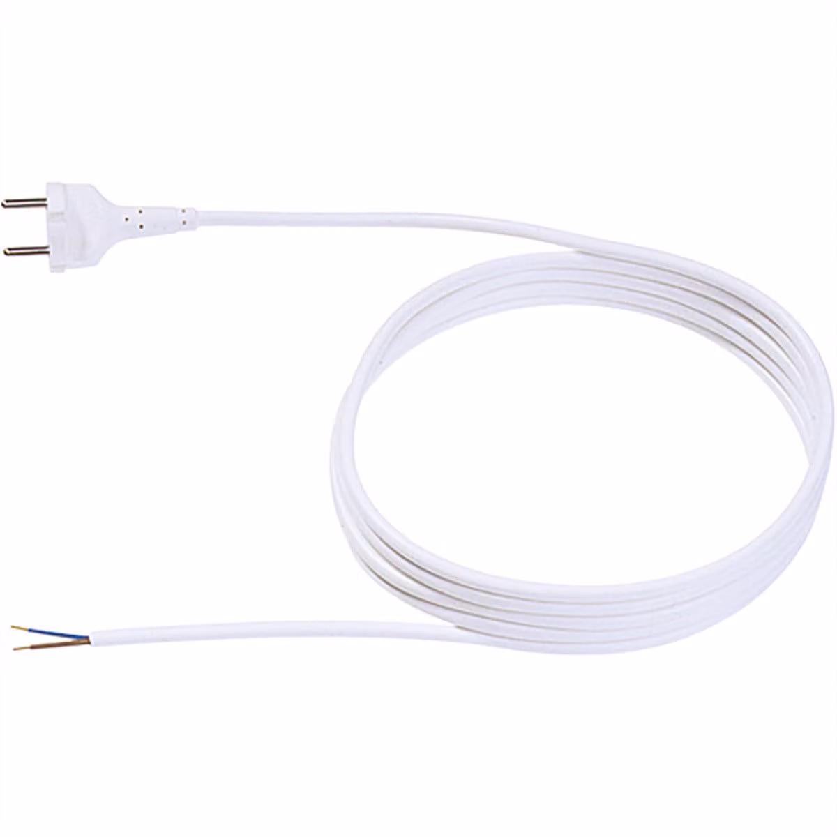 BACHMANN cavo di contorno 2x1,0 3m, H05VV-F cavo di contorno bianco/AEH