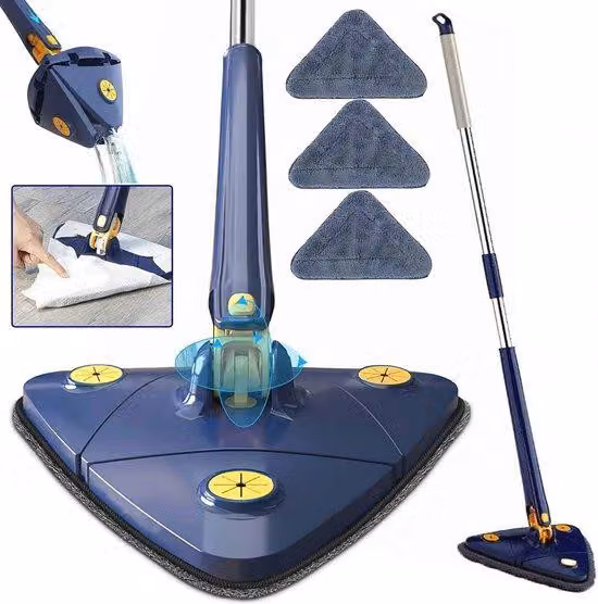 Famanu: mop rotante a 360° - regolabile, con manico telescopico