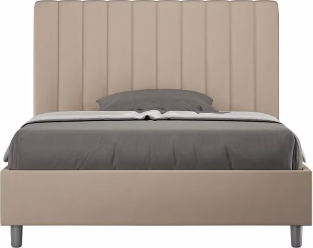 Letto 1 Piazza e Mezzo 120x200 cm Senza Rete Agueda Tortora