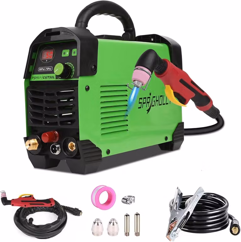 Tagliasigaro a plasma potente, 240V, 50A, con accensione ad arco pilota HF senza contatto e spessore massimo di taglio di 16 mm