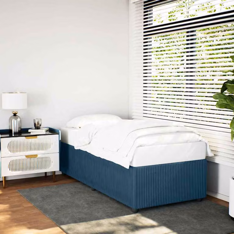 vidaXL Giroletto in Velluto Blu L/P: 100 x 200 cm