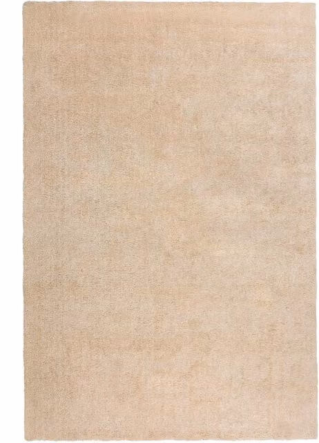Tappeto Shaggy Beliani Beige Moderno Rettangolare Trapuntato a Pelo Lungo L: 200 cm, P: 300 cm