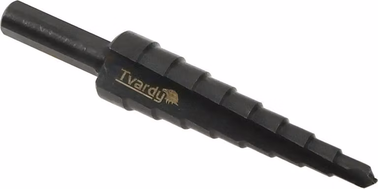Punta a gradino HSS M2 TiAlN 4-12 mm | Punta di precisione per metallo e plastica, codolo cilindrico, incrementi di 1 mm, durevole e altamente resiliente.