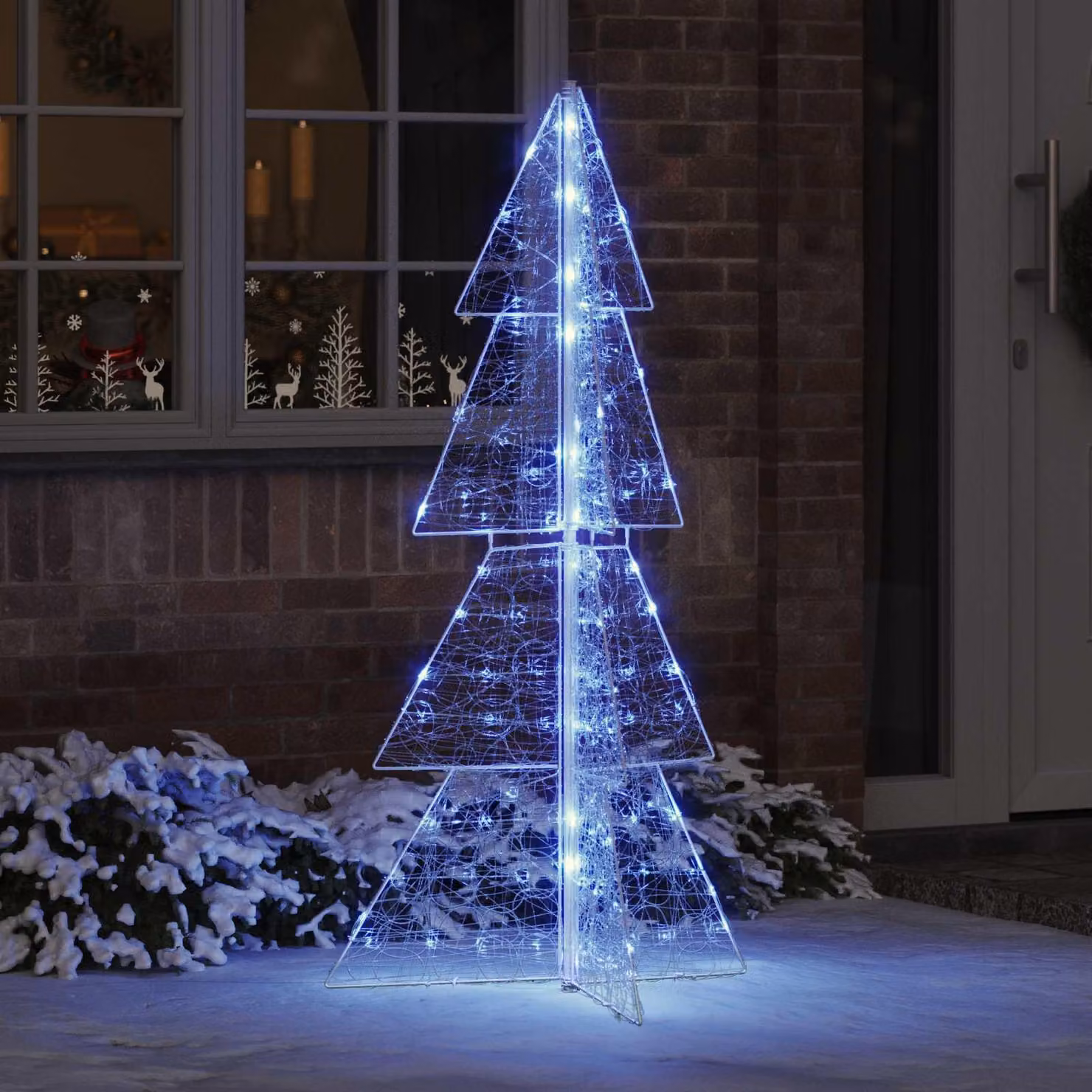 Maison Exclusive - Albero di Natale con 160 luci blu, 150 cm, in acrilico