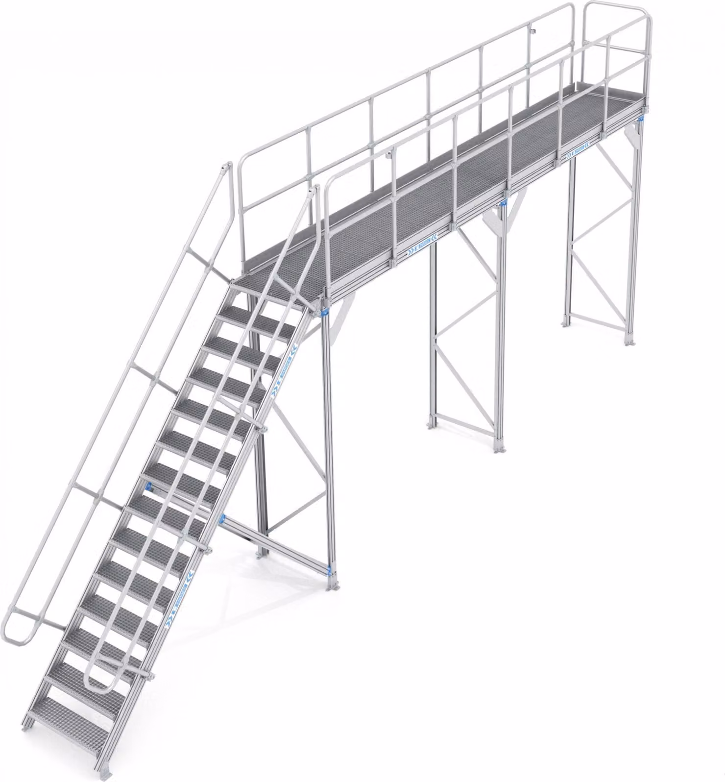 Piattaforma antighiaccio Zarges Modulo base con accesso tramite scala Altezza 3 m Lunghezza 6 m