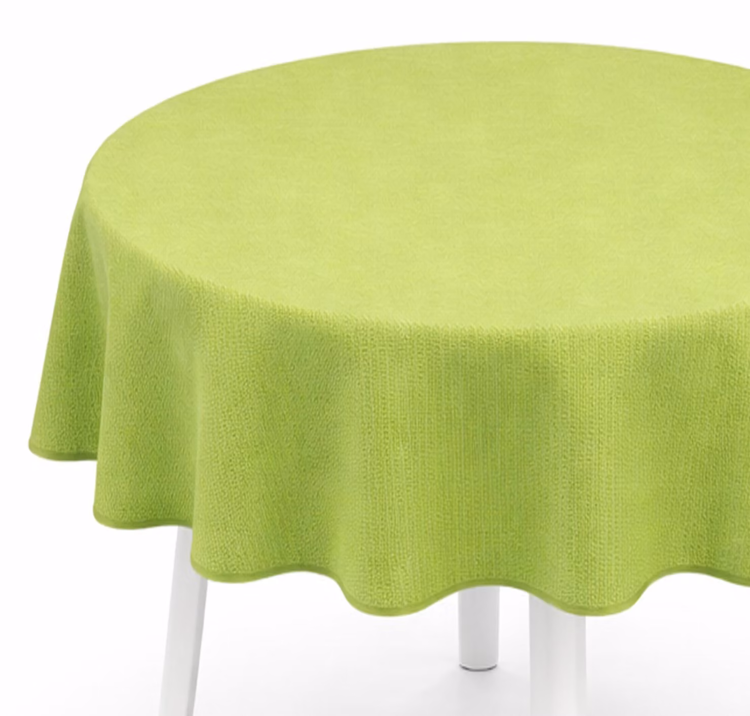 Tovaglia da giardino in schiuma morbida, Ø 160 cm - Verde chiaro