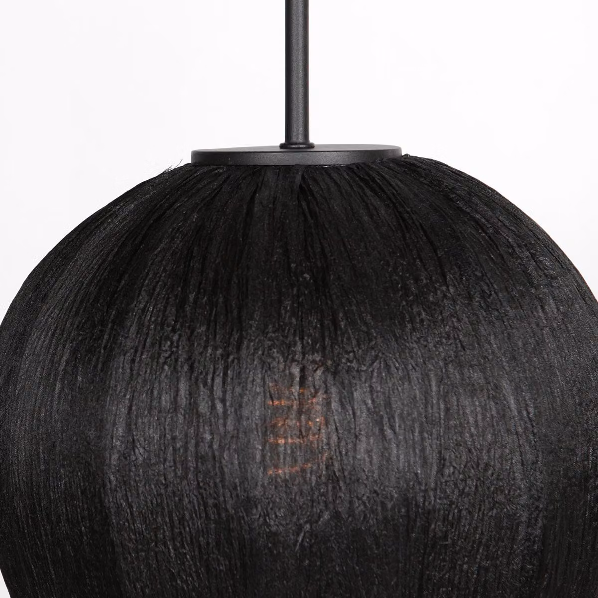 Lampada a sospensione - nero - HaloSwap - metallo tessile - Ø 25cm - E27 - 4297ZW - Mexlite