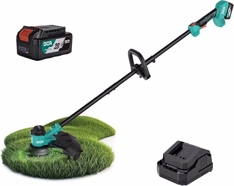 Accu Grastrimmer 40 V - 2 batterie da 2,0 Ah - Larghezza di taglio: 35 cm - Colore: verde