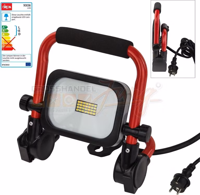 Luce LED 10W con cornice di supporto sottile