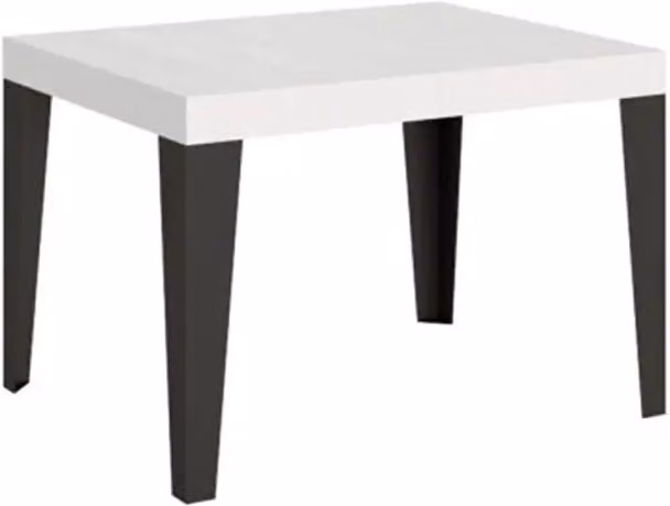 Tavolo allungabile Itamoby Flame bianco frassino con gambe antracite L: 90-246 cm, P: 90 cm