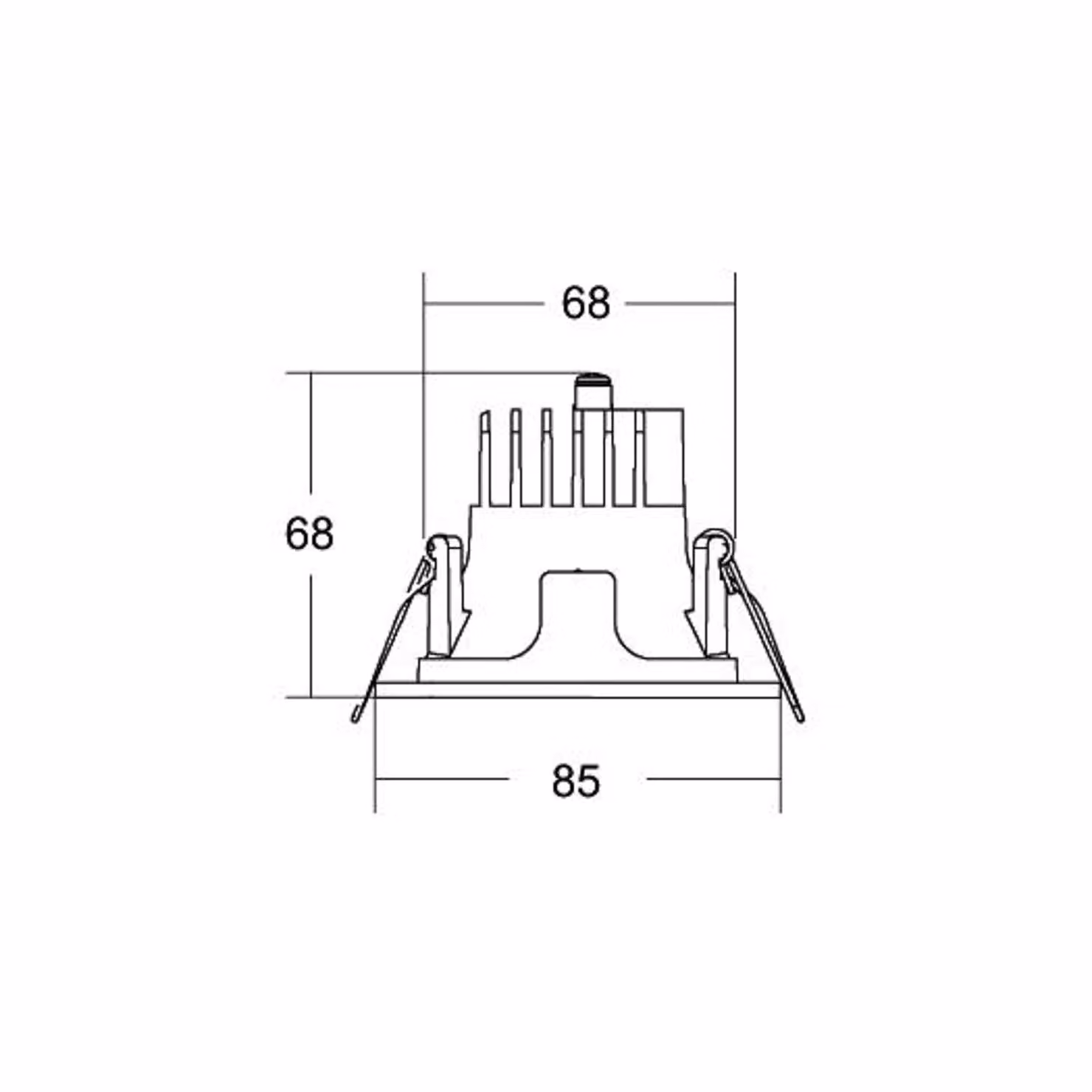 BRUMBERG Apollo Micro, liscio, rotondo, DALI, 3.500 K, bianco dimmerabile, Bianco / Opale, Soggiorno / Sala da pranzo, Alluminio, Moderno, Downlight