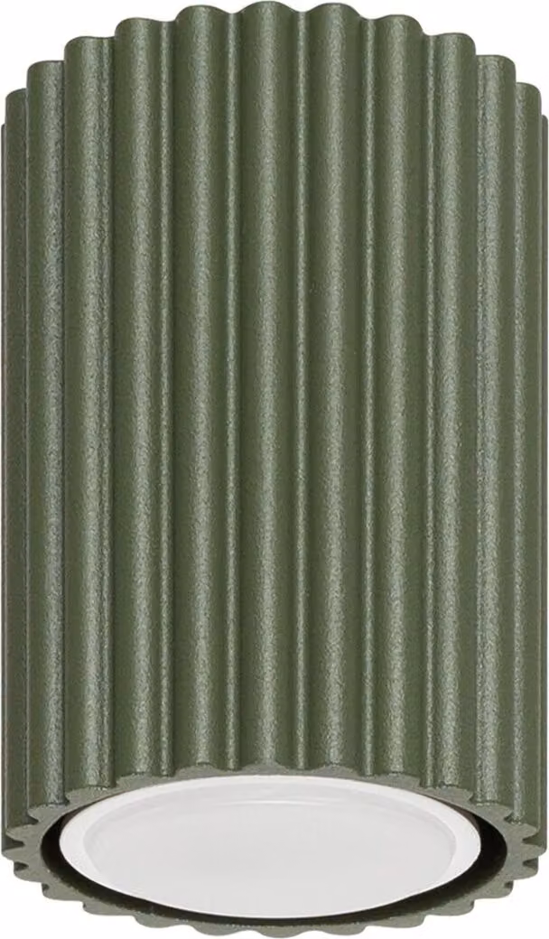 Faretto da soffitto piccolo GU10 verde in metallo Ø 6,5 cm rotondo, faretto spot, faretto da incasso, faretto da incasso per corridoio