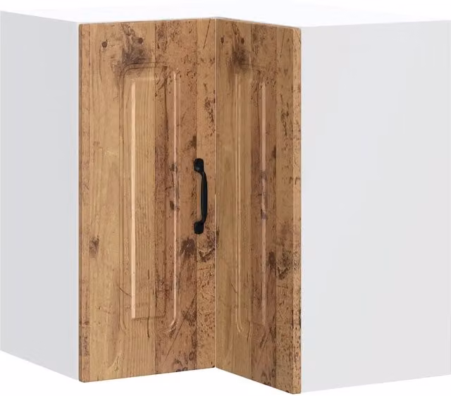 Pensile angolare da cucina HELLOSHOP26 moderno in legno composito marrone L/P/H: 57 x 57 x 60 cm