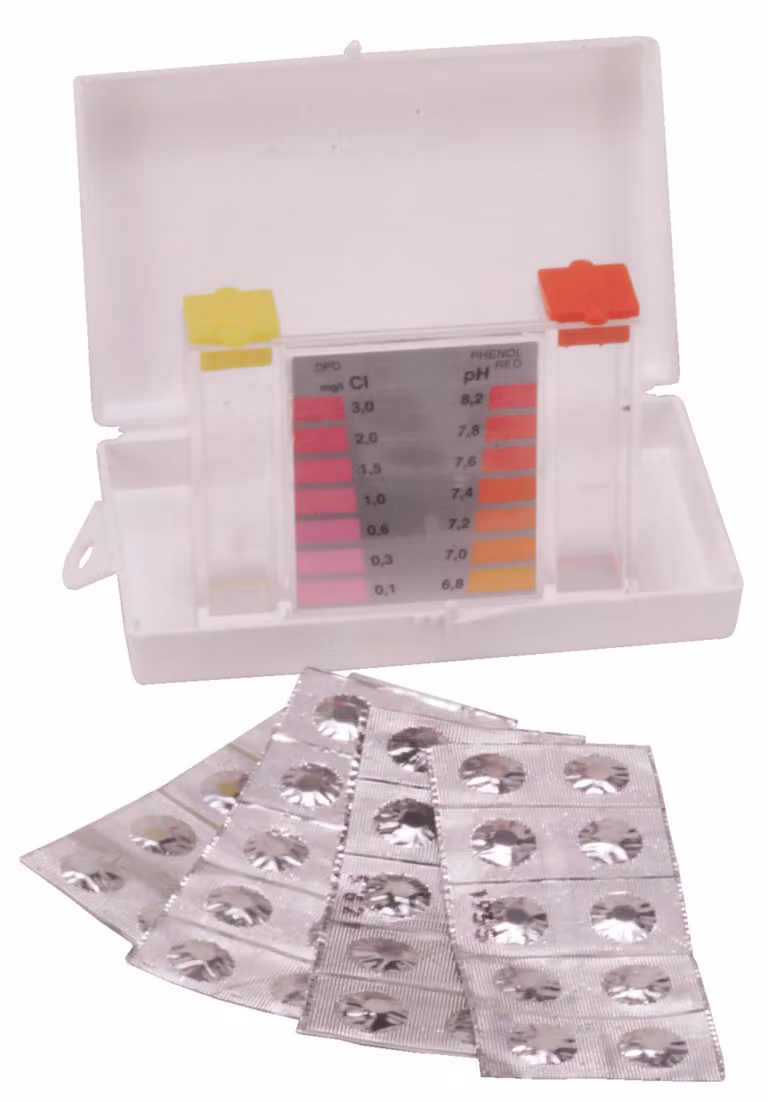 Kit di test per piscine Steinbach per il contenuto di cloro e il valore del pH