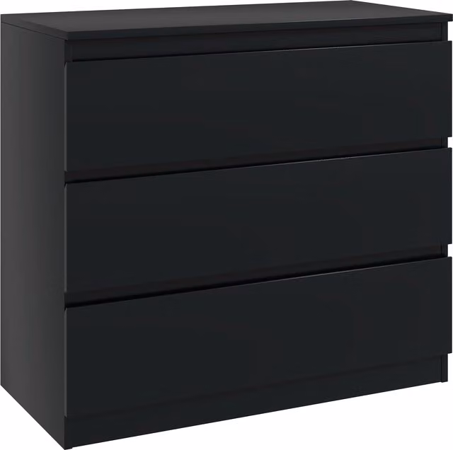 Comò HOMCOM con 3 cassetti, mobile contenitore dal design moderno per camera da letto, L: 80 cm, P: 39 cm, H: 73 cm