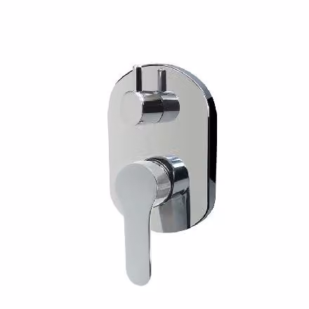 Mereo Zuna - Batteria da incasso per 2 apparecchi, con corpo, cromata CB60106ZB
