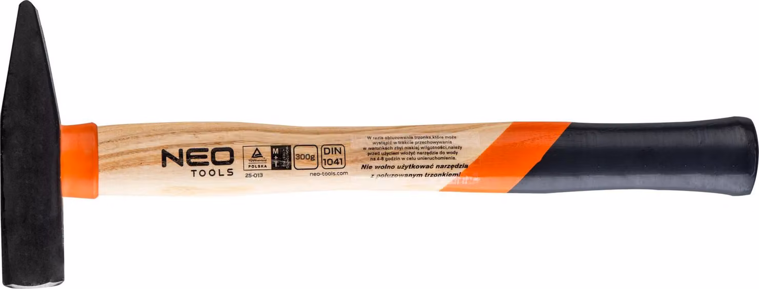 NEO TOOLS Martello da fabbro 300 g, manico in frassino