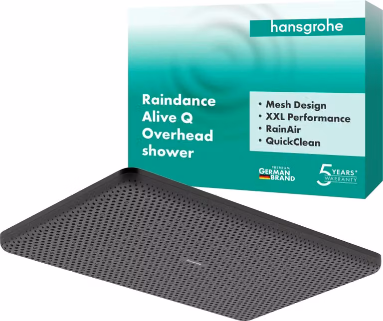 Doccia fissa Raindance Alive Q 210/340 1jet BBC di hansgrohe, 1 pezzo.