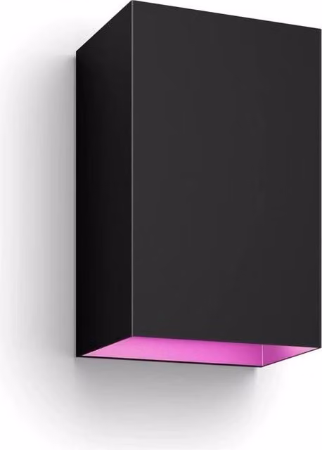 Philips Hue Resonate Lampada da Parete LED Smart con Doppia Illuminazione Up/Down, IP44, Colore Nero