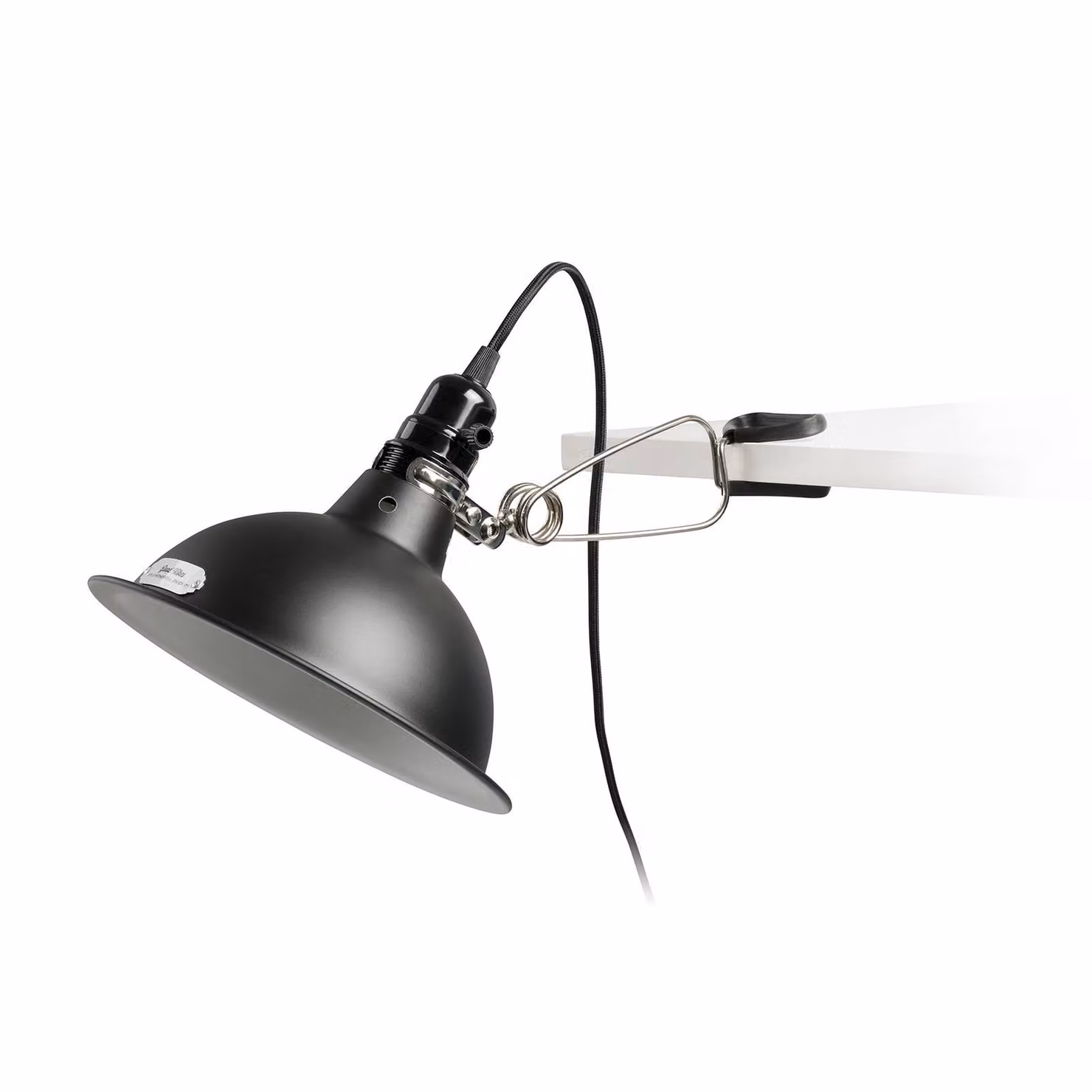 FARO BARCELONA Lampada con morsetto Pepper, Nero, Soggiorno / Sala da pranzo, Metallo, Industriale, Lampada con morsetto