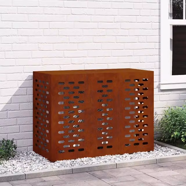Copertura per condizionatore d'aria Ruggine 110 x 50 x 80 cm 865910