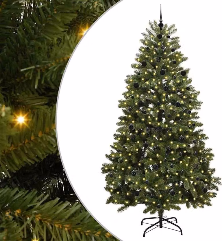 Albero di Natale artificiale Verde 240 cm PVC e Metallo