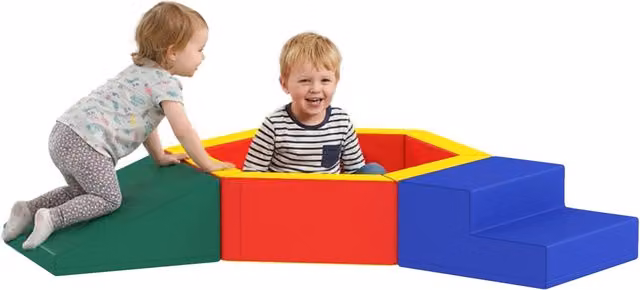 Percorso psicomotorio per bambini con piscina di palline ¨C Minimal ¨C multicolore