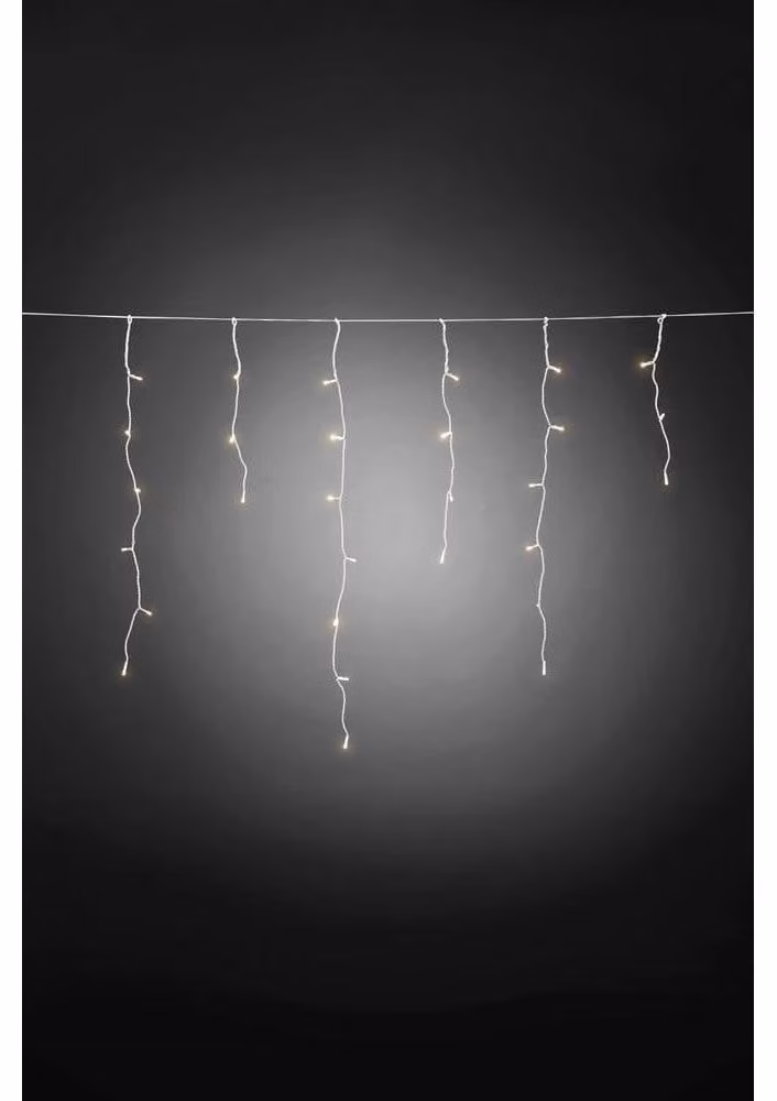Tenda luminosa a LED, 80 LED bianchi caldi, 3 metri, grado di protezione IP44, con timer
