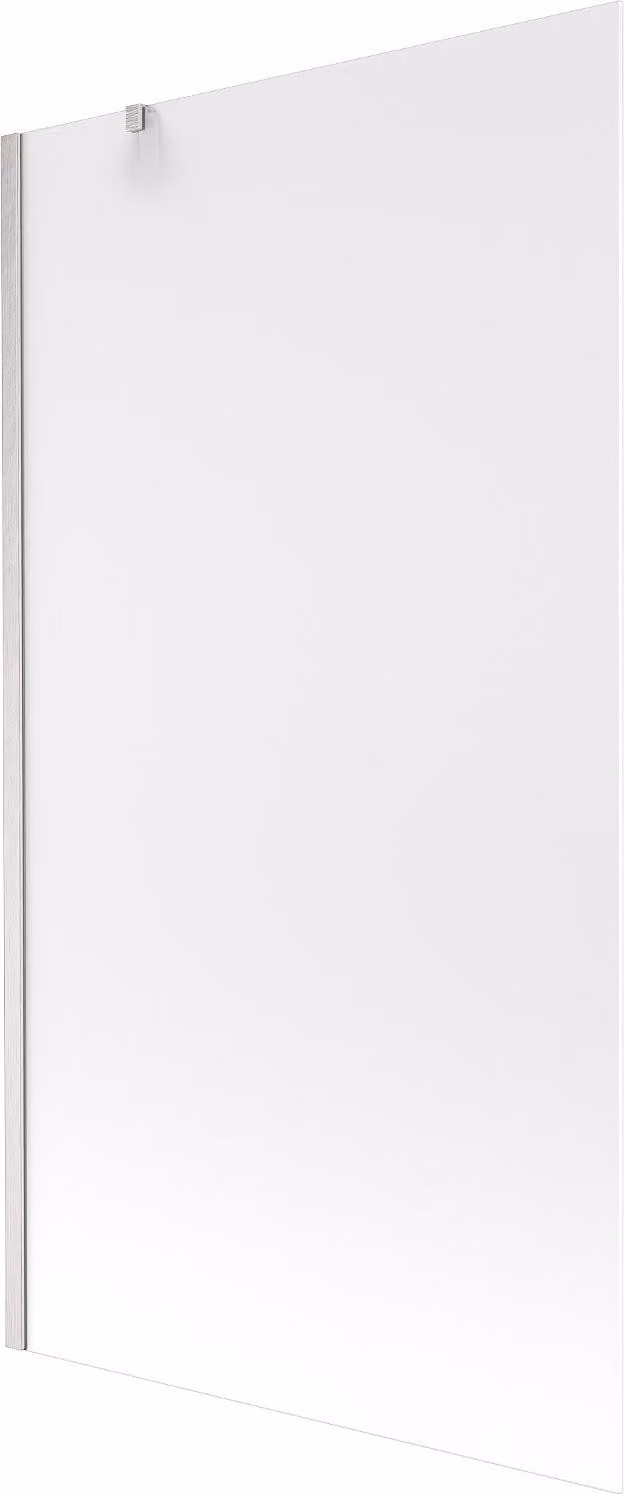 Mexen Next paratia per vasca da bagno a 1 anta 100 x 150 cm, smerigliato, nichel spazzolato - 895-100-000-00-30-97