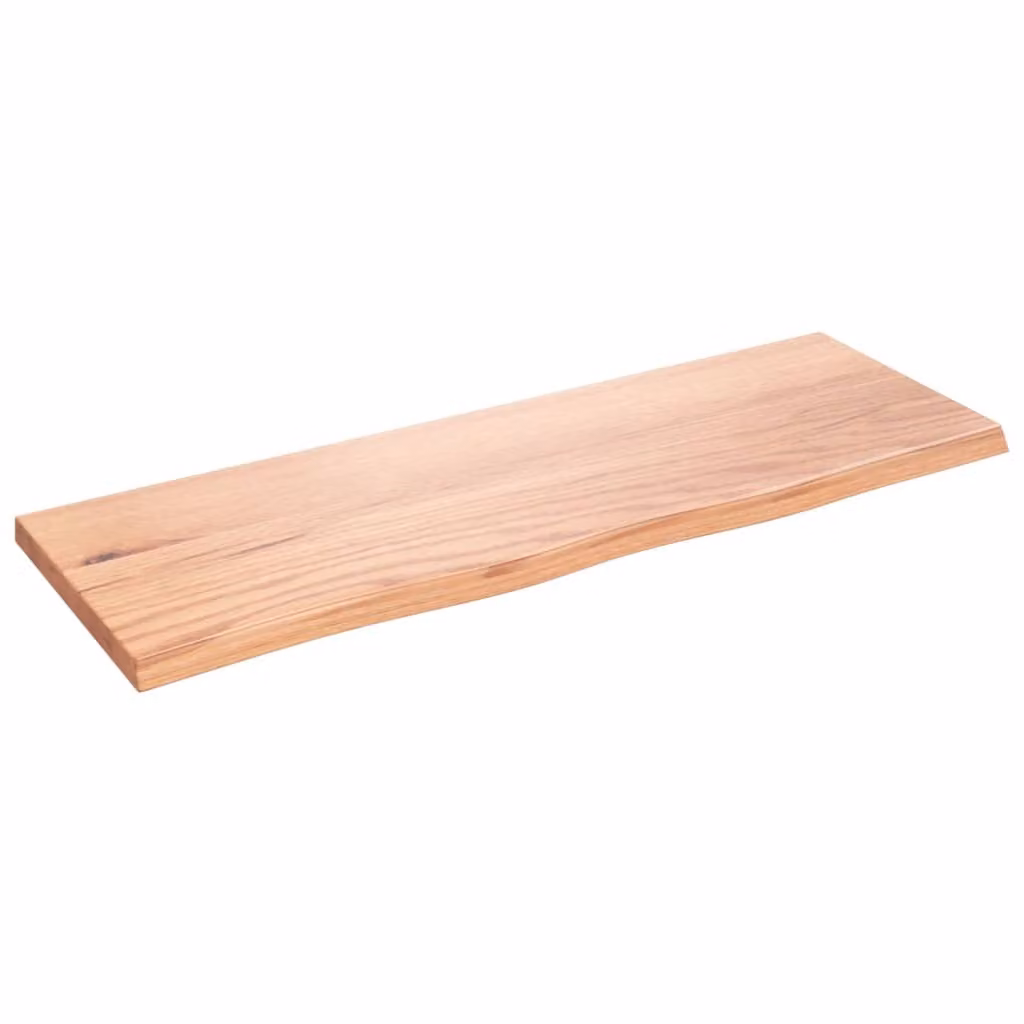 Piano Bagno Marrone Chiaro 80x30x2 cm Legno Massello Trattato