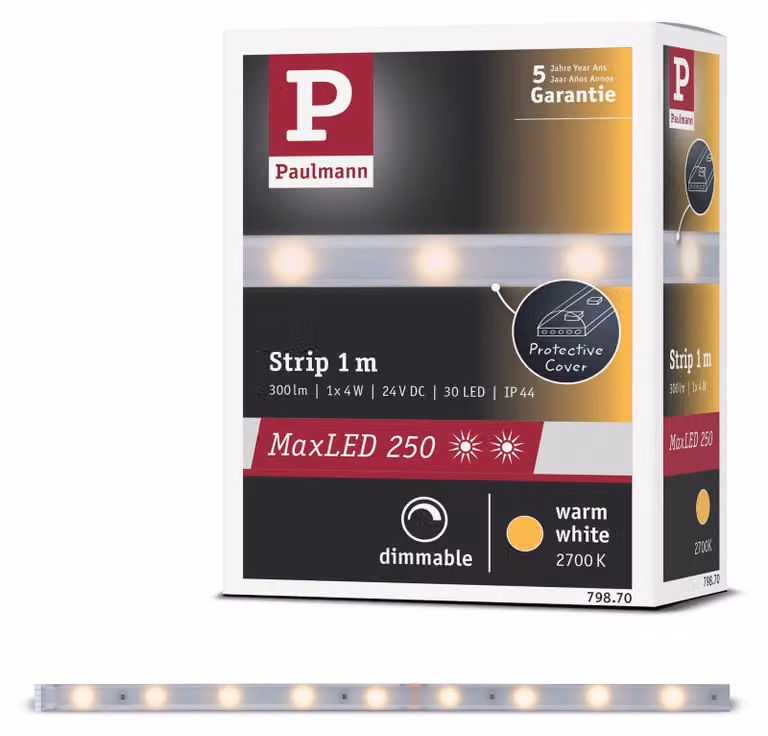 Paulmann MaxLED 250: Striscia LED, luce calda, modulo di estensione