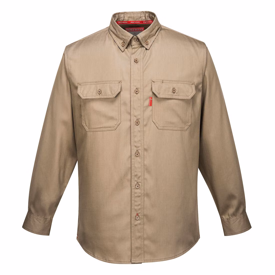 Portwest FR89 Bizflame 88/12 Hemd Khaki Gr. XXXL