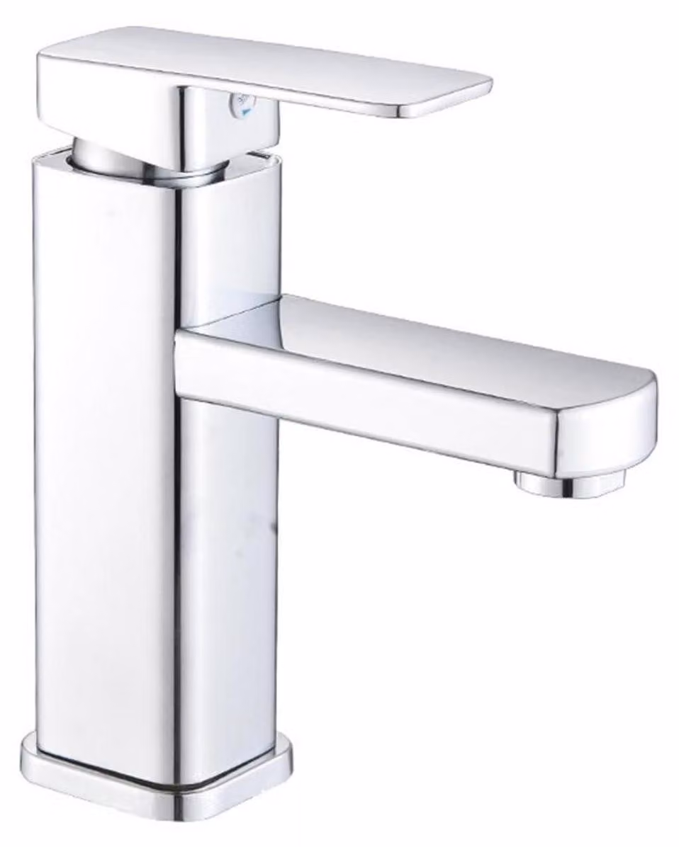 Rubinetto da bagno con tubo di collegamento, cromato, altezza del beccuccio 100 mm