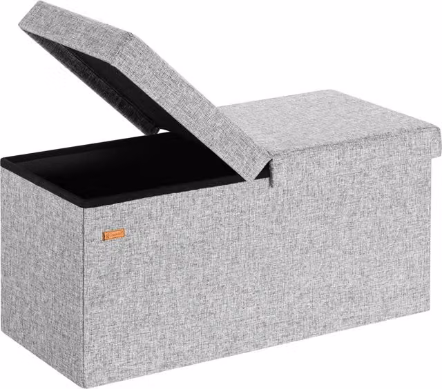 Cassapanca pieghevole Casaria® grigio, L: 80 cm, P: 40 cm, H: 40 cm
