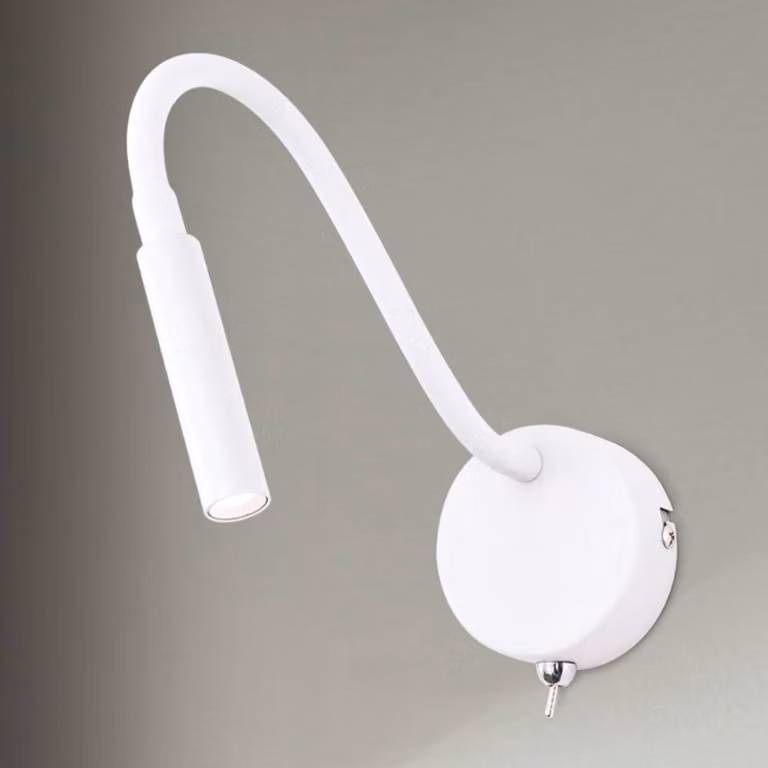ORION Applique da parete a LED Colin, Bianco / Opale, Camera da letto, Alluminio, Moderno, Applique a LED