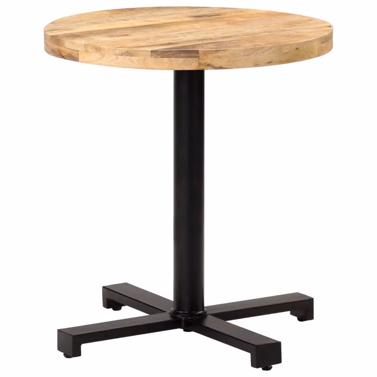 Maison Exclusive - Tavolino da bistrot rotondo Ø 70x75 cm in legno di mango grezzo