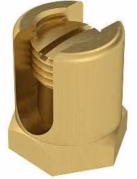 Punto di messa a terra con barra di fissaggio 35 mm² M6 - Obo Bettermann