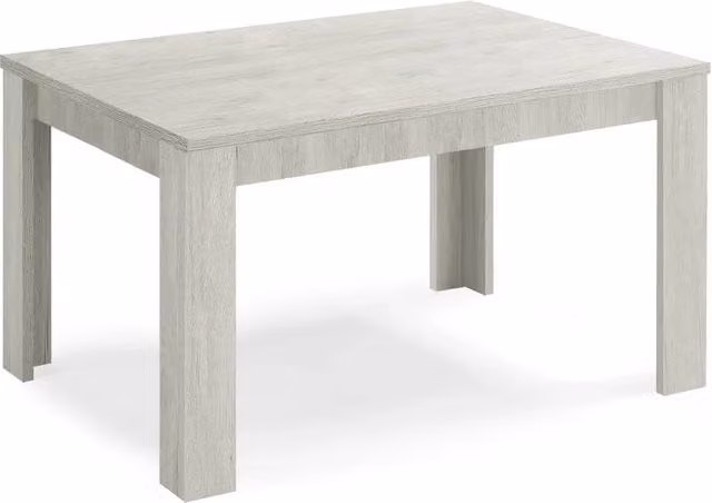 Tavolo allungabile da pranzo Olmo Gesso 110x70 fino a 150 cm modello N1 MADE IN ITALY design moderno ideale per cucina, soggiorno e sala da pranzo